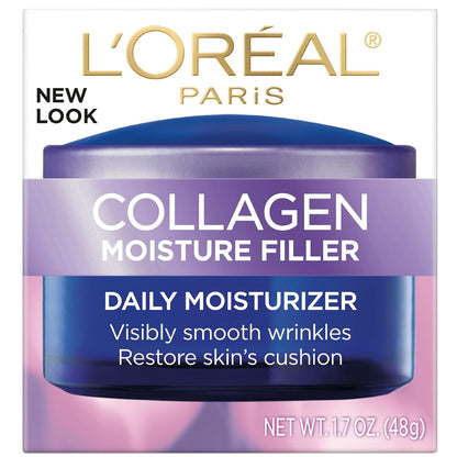 L'Oreal Paris Hidratante facial diario de colágeno, crema facia...