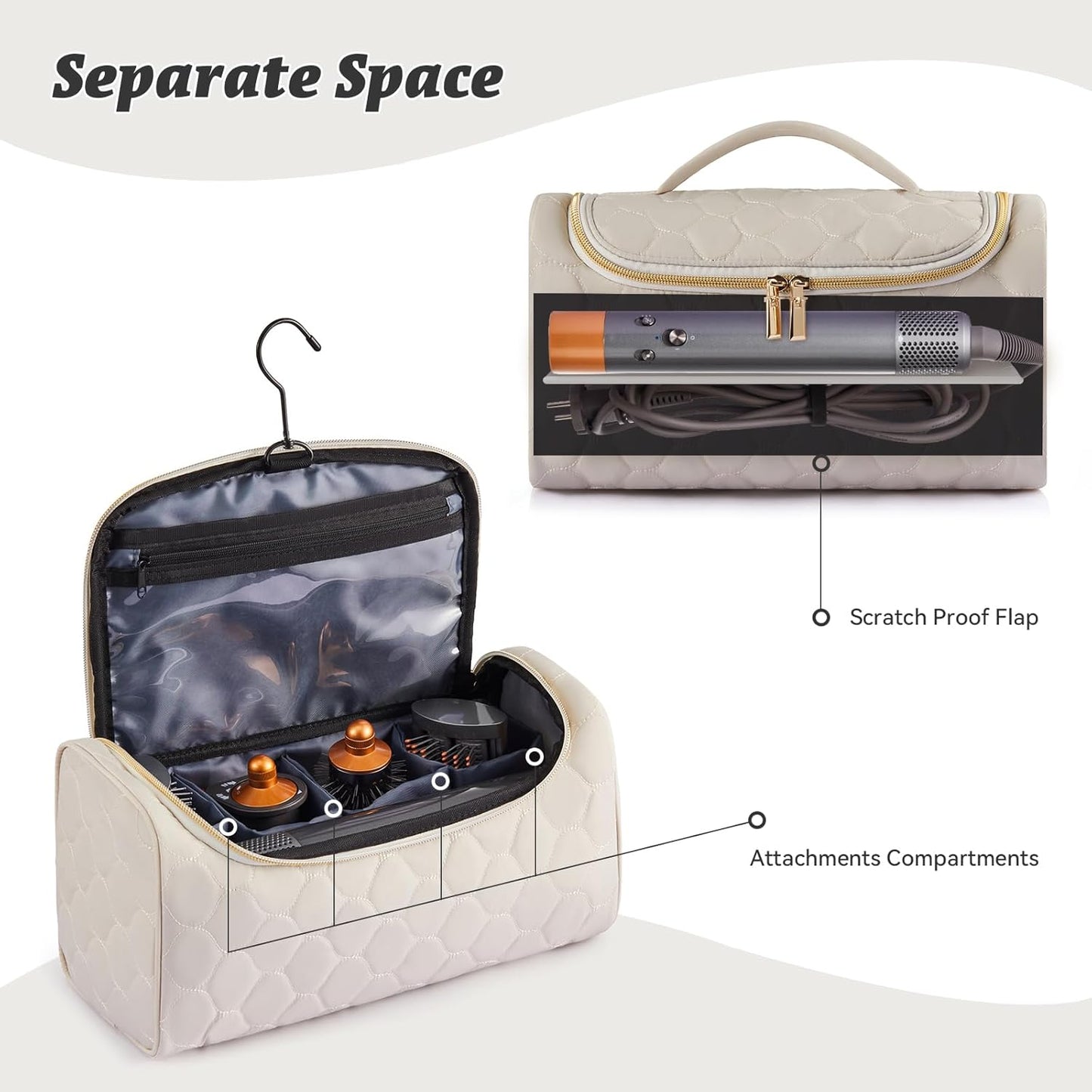 ZRSUN Shark Flex Style - Funda de viaje para secador de pelo de tib...
