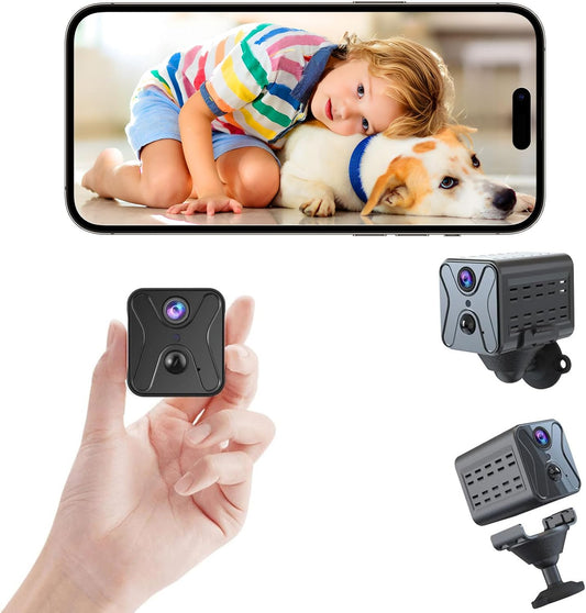 javiscam Mini cámara espía 2026 mejorada 4K Mini cámara oculta, cám...