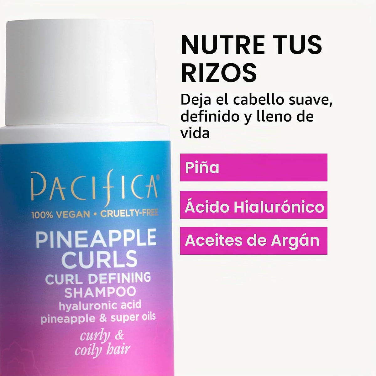 Pacifica Juego de Champú y Acondicionador Rizos de Piña \u2013 Cuid...