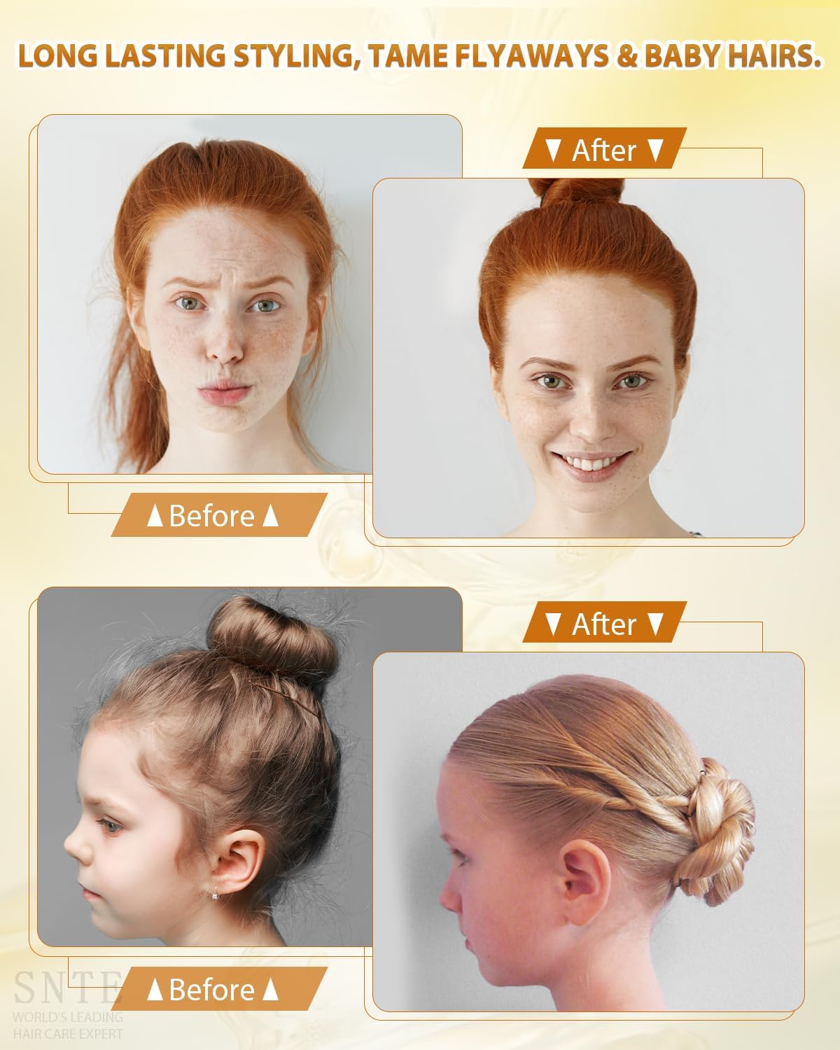 Samnyte Barra de cera para el cabello, ceras para peinar el cabello...