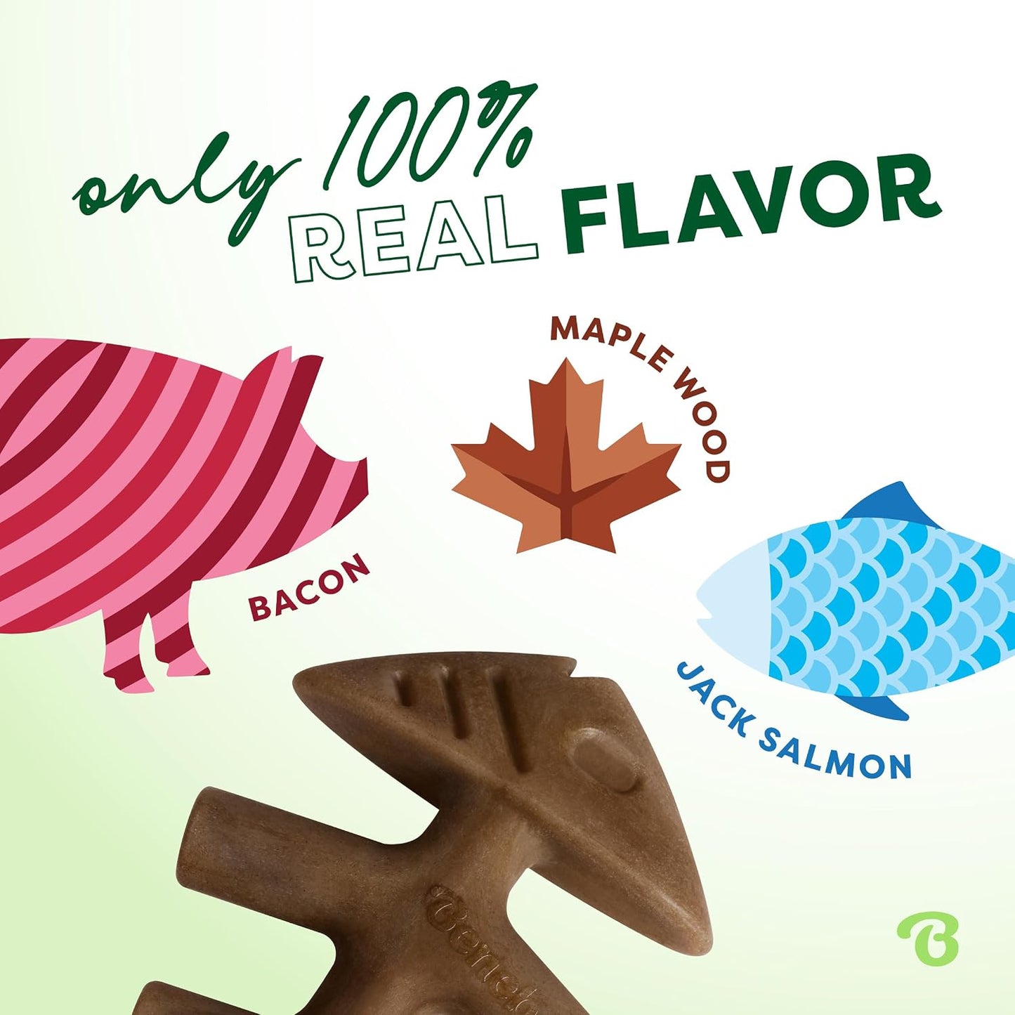 Benebone Paquete de 4 juguetes masticables medianos para perros par...