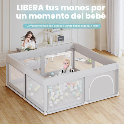 Hiaksedt Corralito, cerca de 50 x 50 pulgadas para bebés y niños pe...