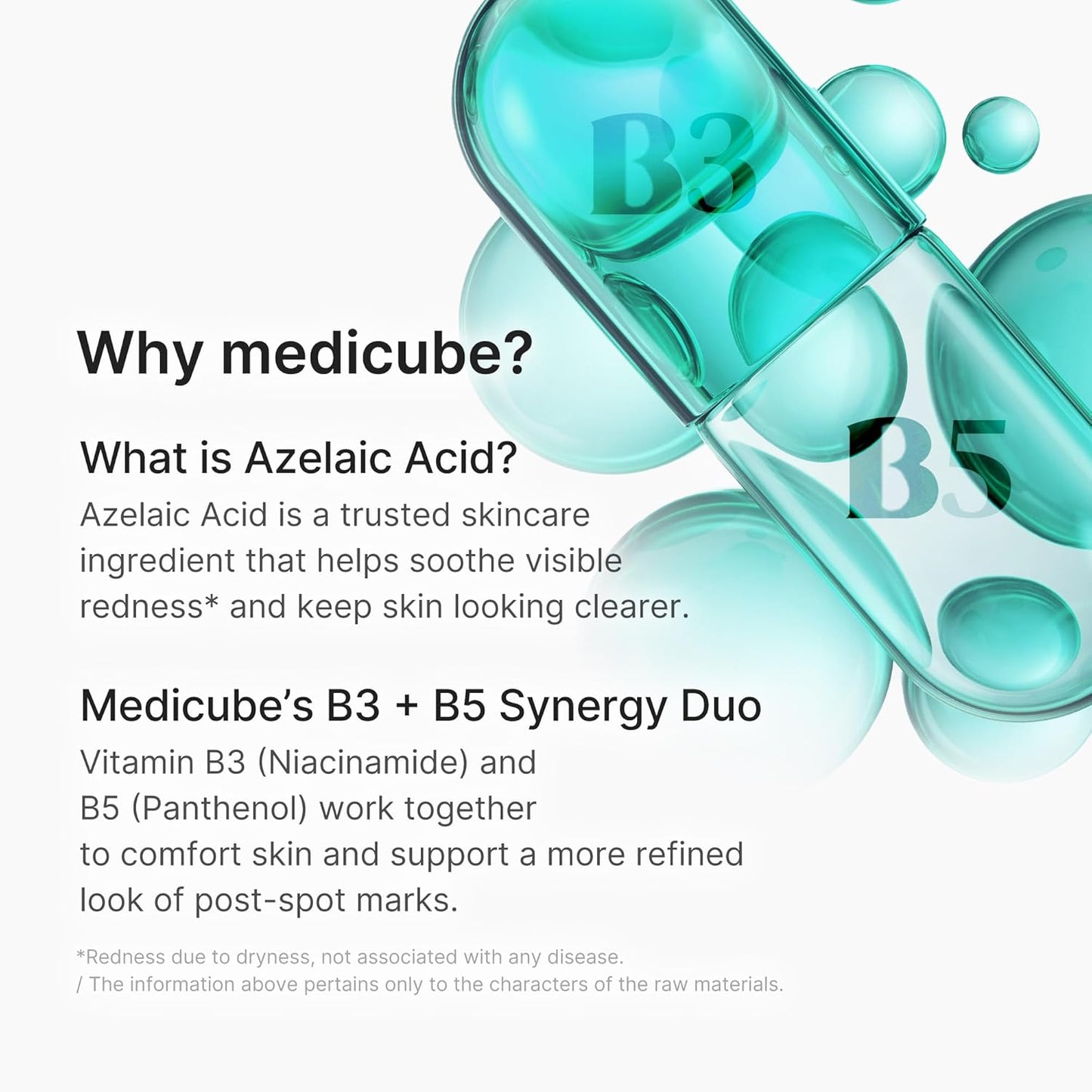 medicube Suero calmante de ácido azelaico | Ideal para calmar la piel con problemas | Cuidado de la piel coreano | 1.01 onzas líquidas