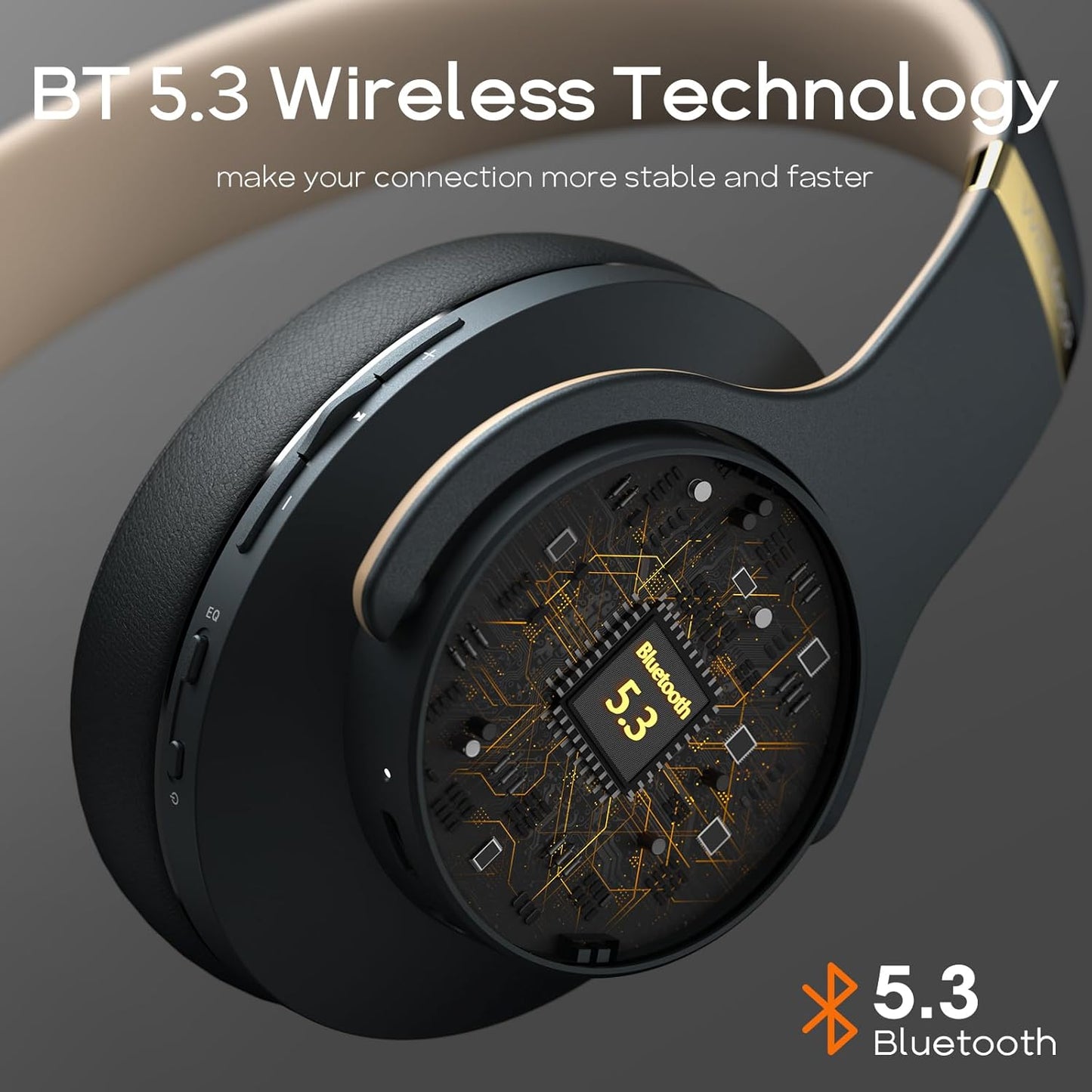 DOQAUS Auriculares Bluetooth inalámbricos, 52 horas de reproducción...