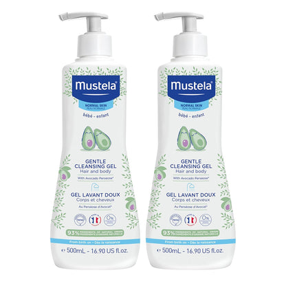 Mustela Gel de Limpieza Suave para Bebé - Jabón para el Cabello y C...