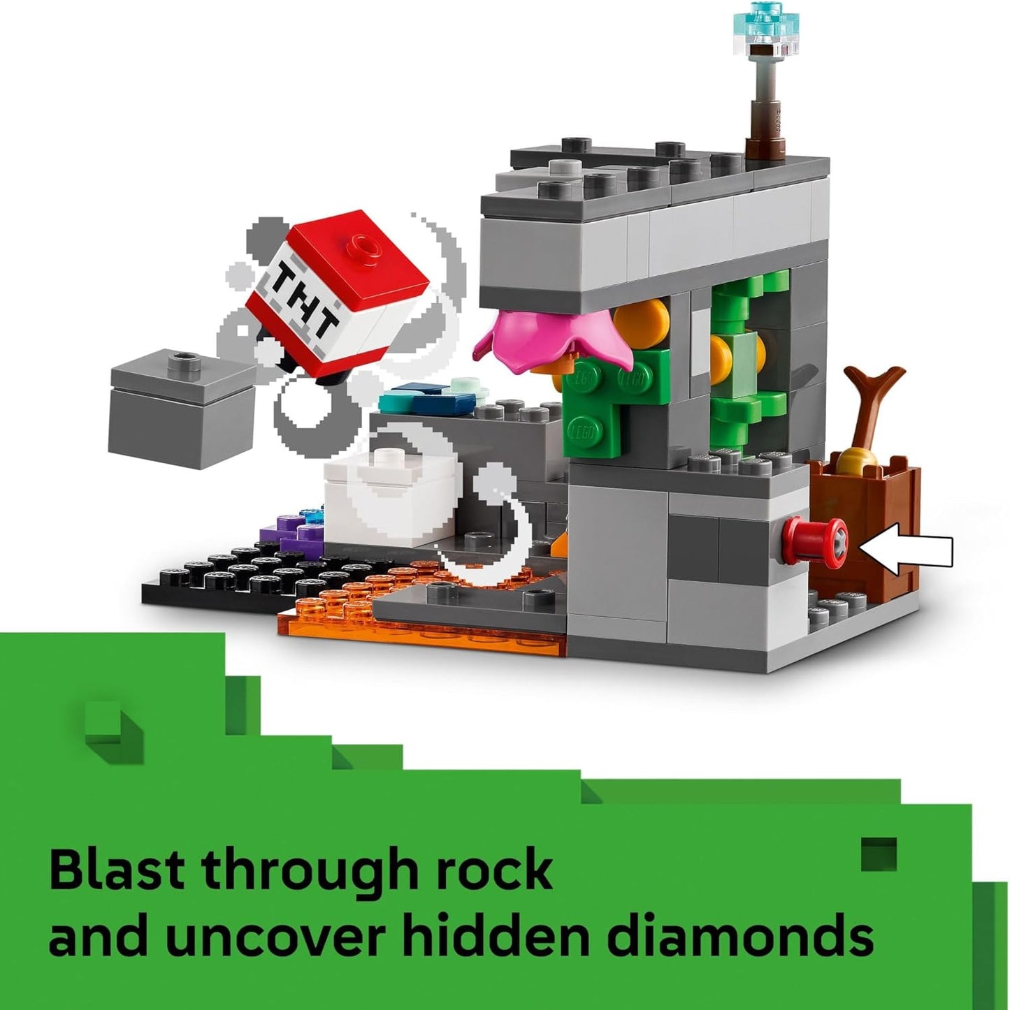 LEGO Minecraft The Warden Encounter - Juego de construcción coleccionable para niños y niñas de 7 años en adelante, con minifigura de guardabosques silenciosos, gran regalo de cumpleaños para