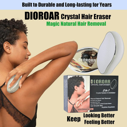 DIOROAR Borrador de pelo de cristal, eliminador de pelo de cristal,...
