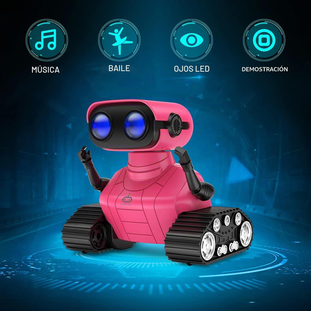 ALLCELE - Robot juguete, robots RC recargables para niños, juguete...