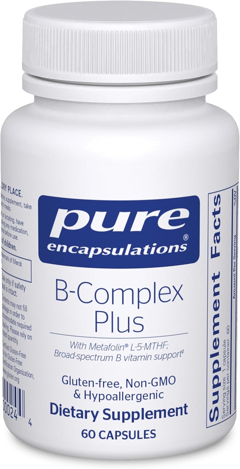 Pure Encapsulations B-Complex Plus - Suplemento de vitaminas B para...
