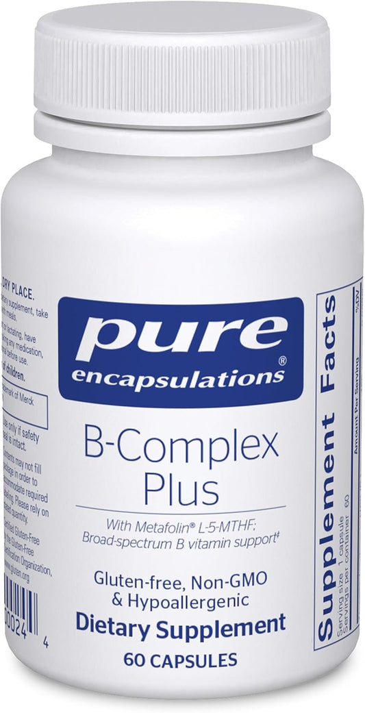 Pure Encapsulations B-Complex Plus - Suplemento de vitaminas B para...