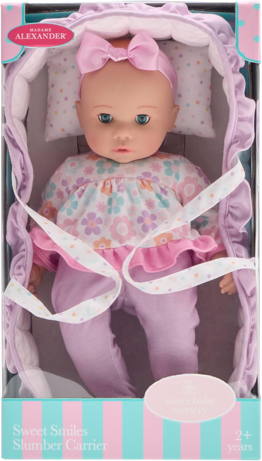 Madame Alexander Muñeca de bebé Sweet Smiles de 14 pulgadas, Portad...