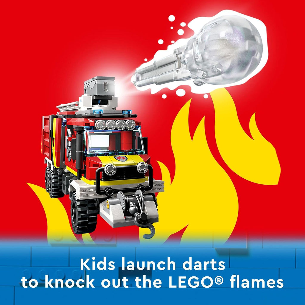 LEGO City Fire Command - Juego de construcción de camión de bombero...