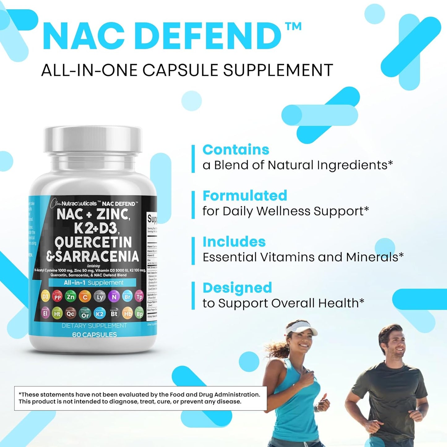 Suplemento de NAC de Clean Nutraceuticals N-Acetil Cisteína Vitamin...