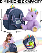 Mochila para niños pequeños Naturally KIDS con. Juguete de peluche...