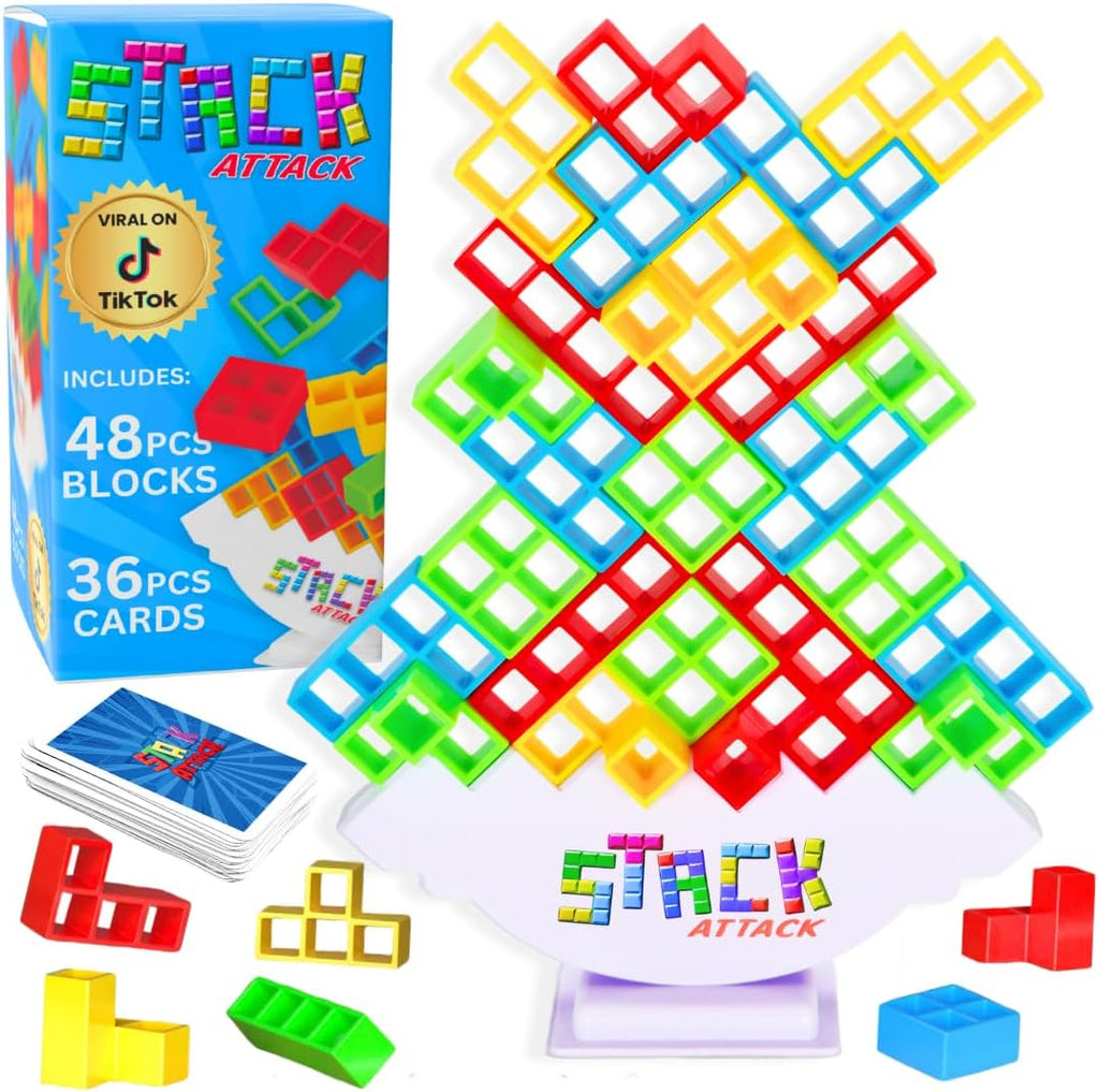 Stack Attack XL Tower Game, juegos de mesa gigantes para niños y ad...