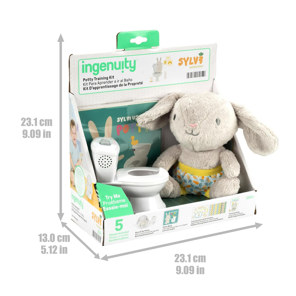 Ingenuity Sylvi - Kit de entrenamiento para ir al baño con juguete...
