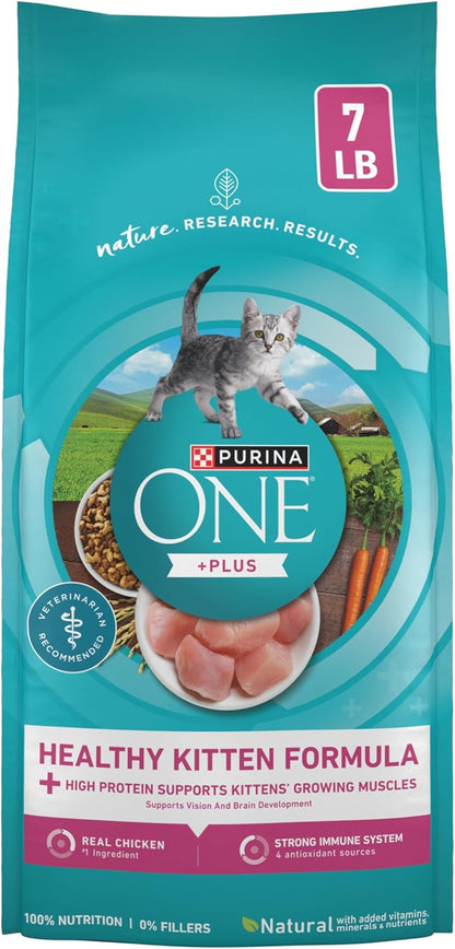 Purina ONE Alimento seco natural para gatitos con alto contenido en...