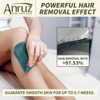 Anruz Kit de depilación en crema cálida para mujeres y hombres, oll...