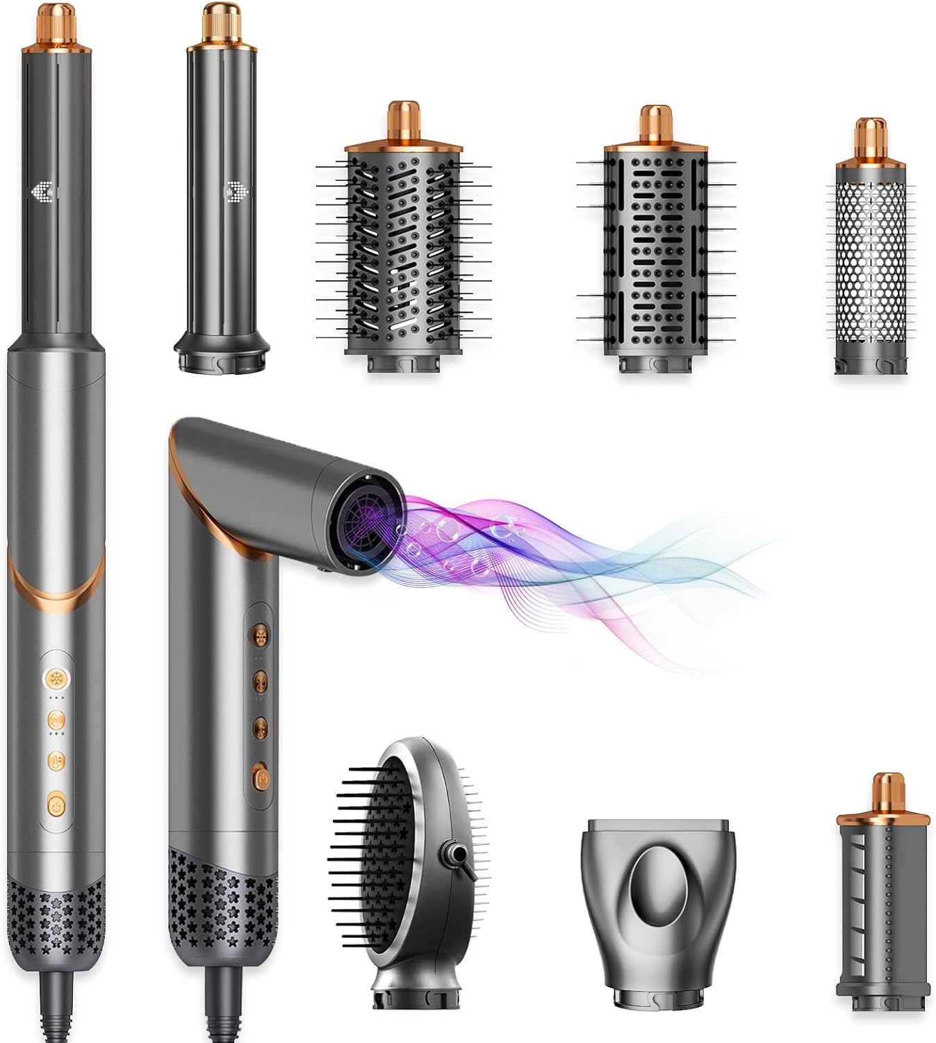 AVENHO Estilizador de Cabello con Aire Envolvente 8 en 1 y Cepillo...