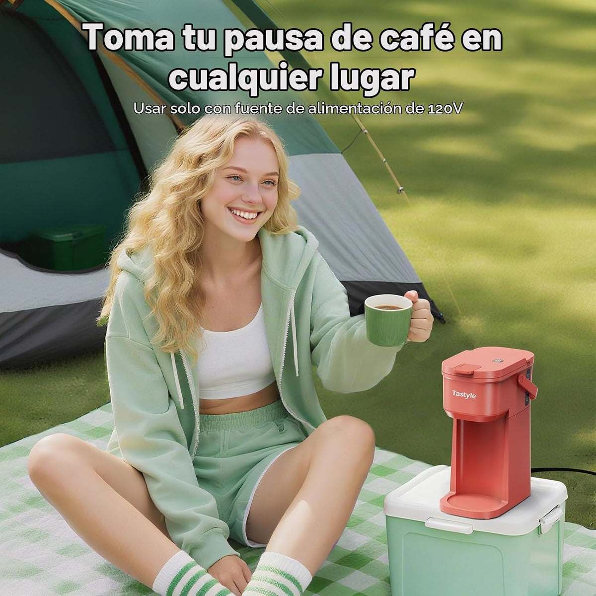 Tastyle Cafetera de Una Taza de Una Sola Porción, para Cápsulas K y...