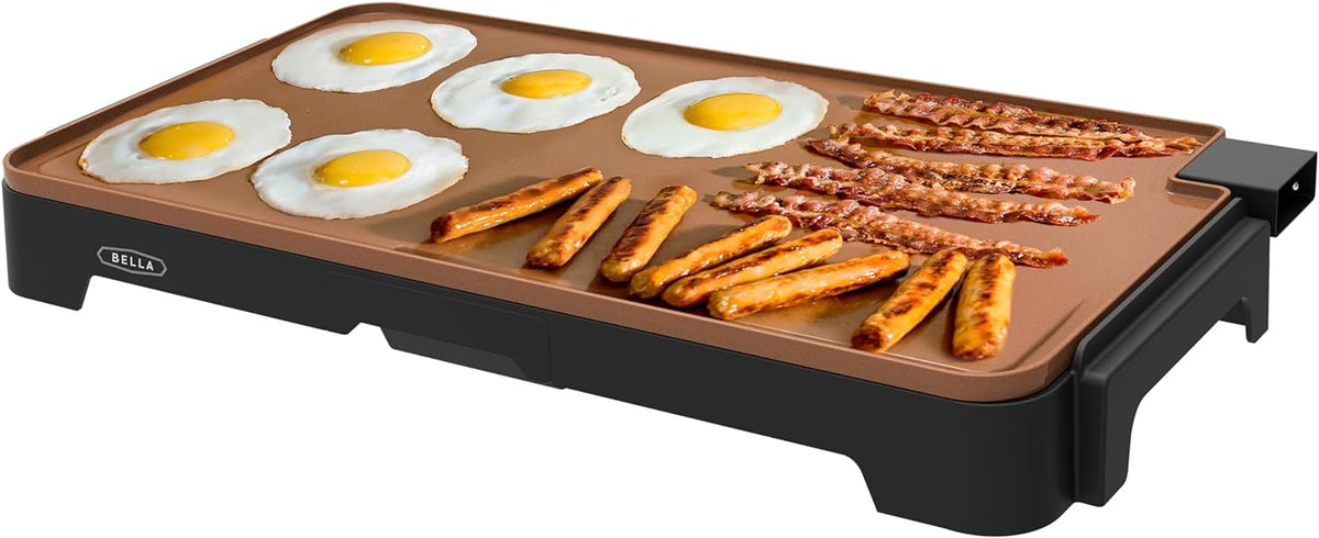 bella Plancha eléctrica XL de titanio de cerámica, haz 15 huevos a...