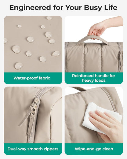BAGSMART Organizador de herramientas para el cabello, bolsa de viaj...