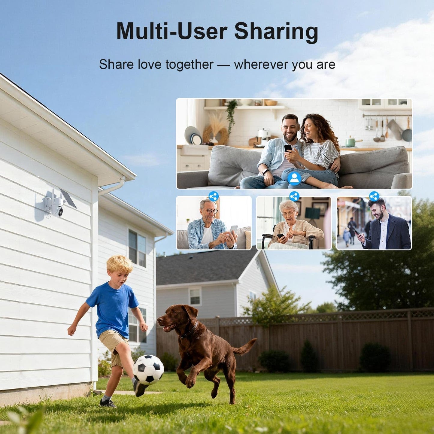 Cámaras HOSAFE.COM para seguridad del hogar al aire libre, cámara W...