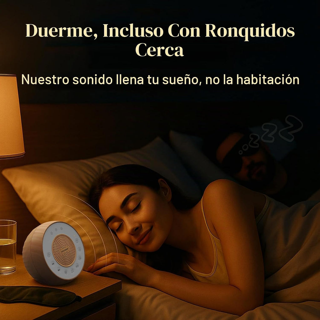 HOUSBAY Máquina de sonido ruido blanco para dormir con grano de mad...