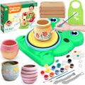 Rueda de alfarería para niños - Kit completo de pintura de cerámica...