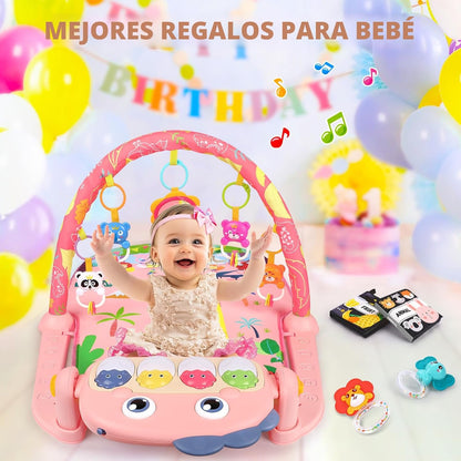 UMIKU Tapete de juego para bebé, tapete para el tiempo boca abajo,...