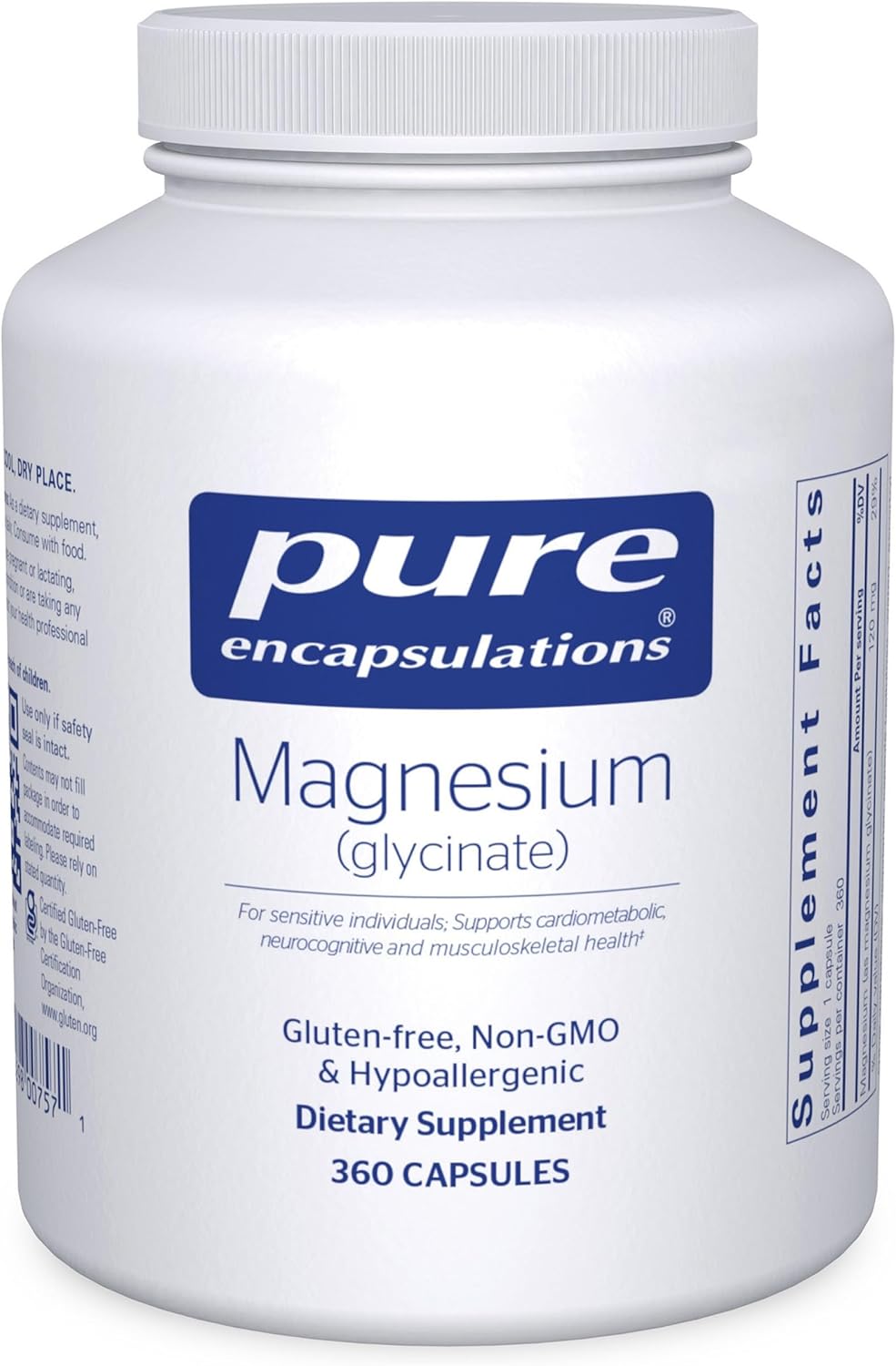 Pure Encapsulations Magnesio (glicinato) - Suplemento para apoyar e...