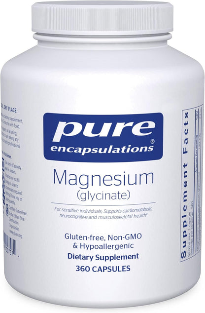 Pure Encapsulations Magnesio (glicinato) - Suplemento para apoyar e...