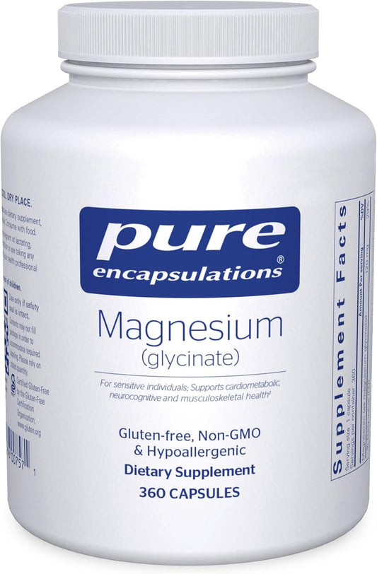 Pure Encapsulations Magnesio (glicinato) - Suplemento para apoyar e...