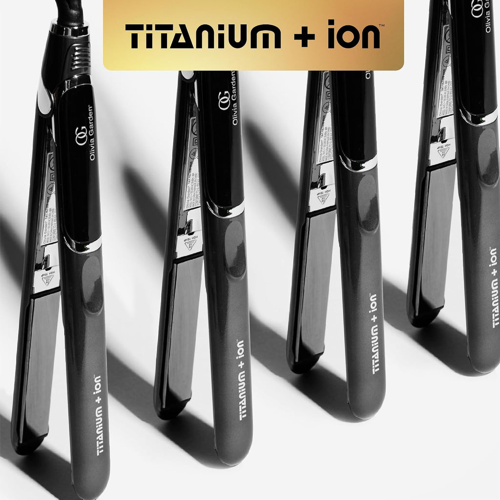 Plancha profesional Olivia Garden Titanium + Ion - Plancha de pelo...