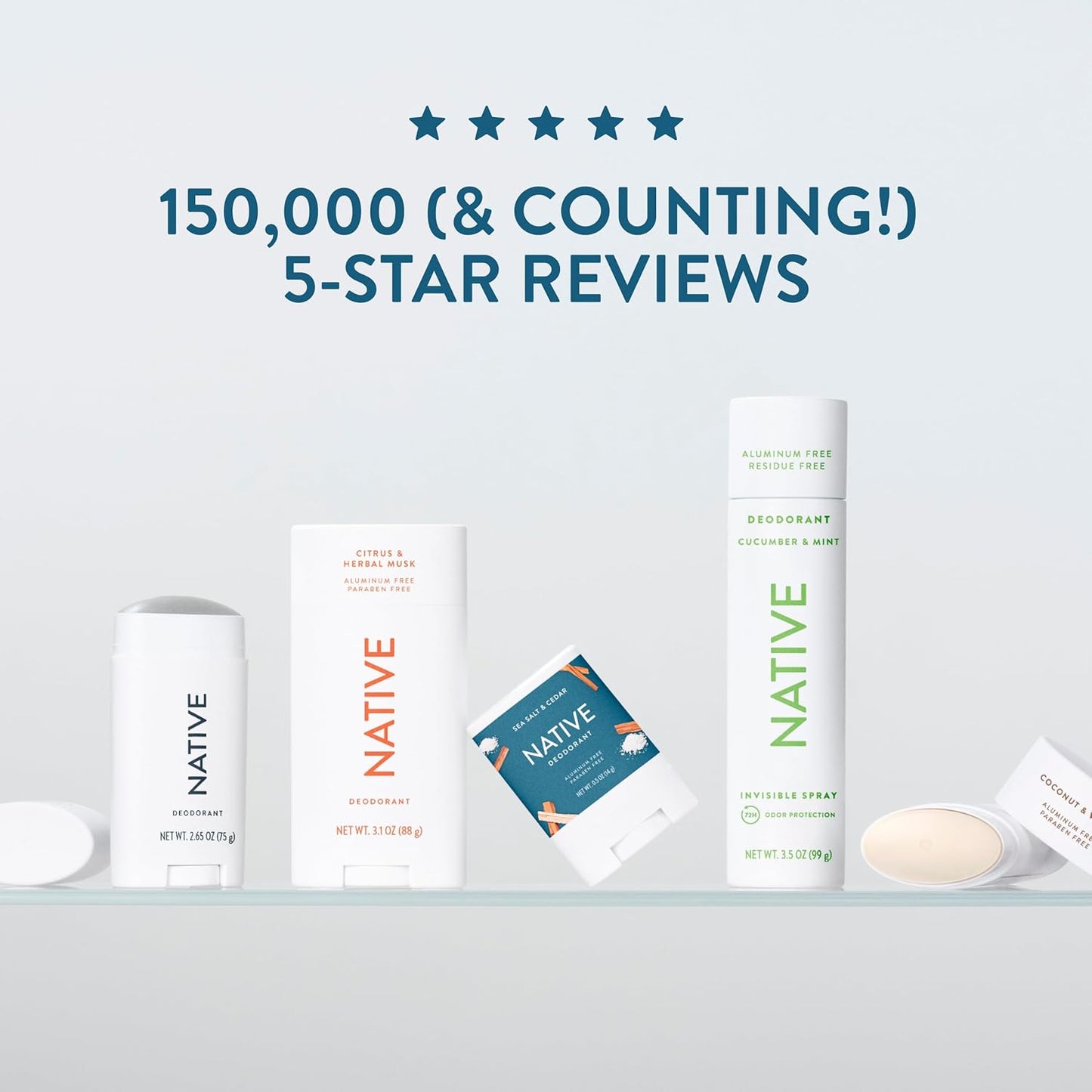 Native Deodorant - Desodorante natural para hombres, desodorante si...