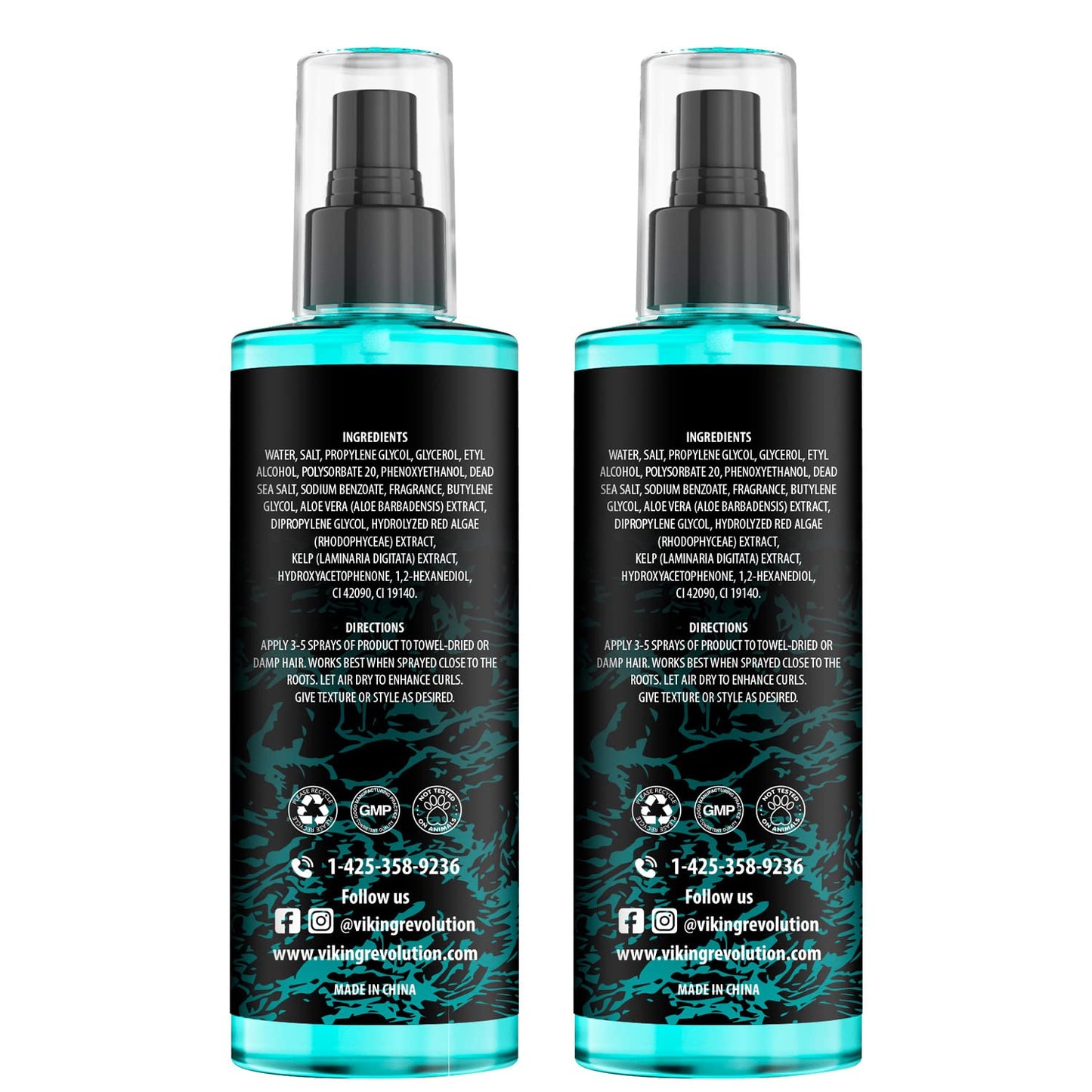 Viking Revolution Spray de sal marina para hombres \u2013 Aerosoles...