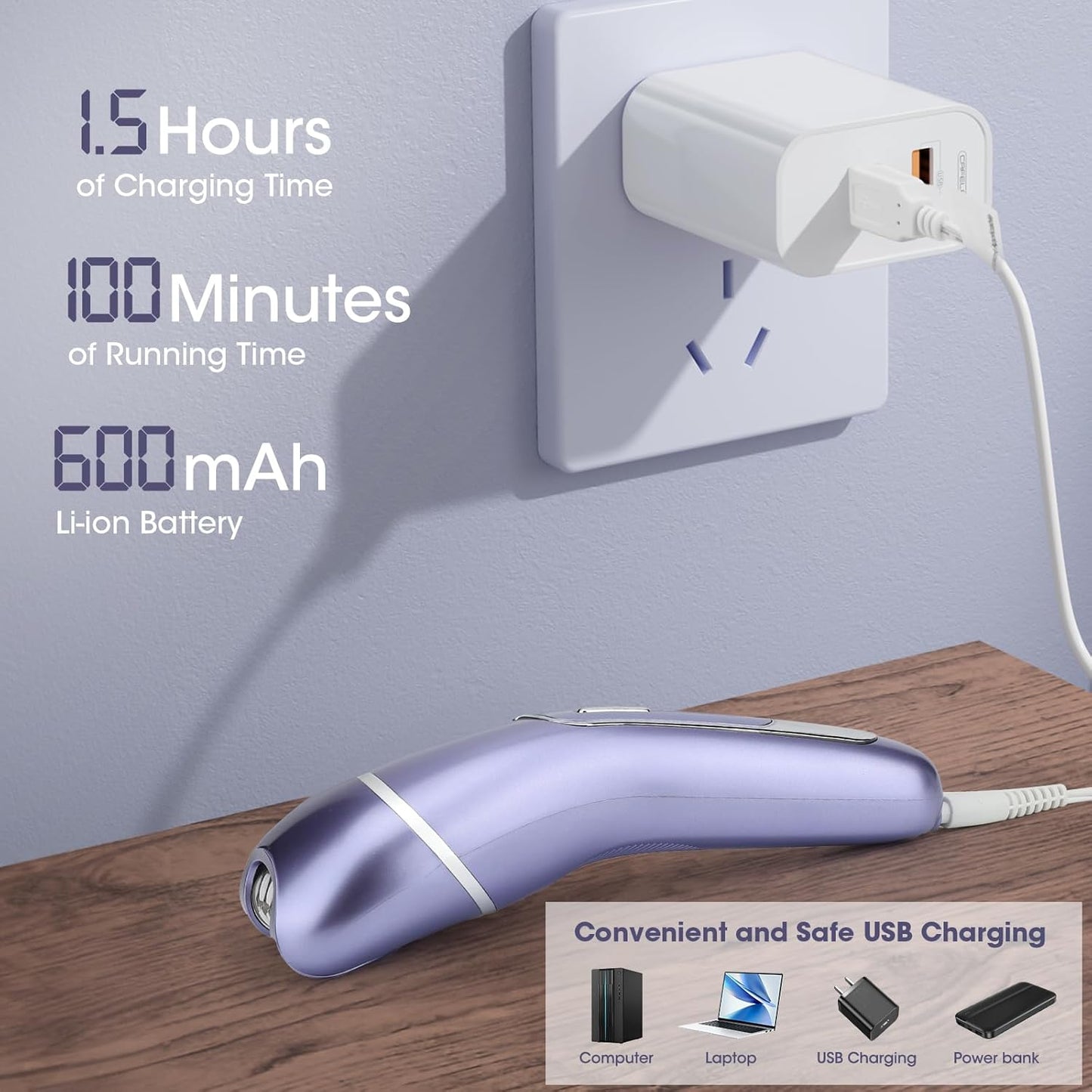 Qreeyx Depiladora para mujer, depilación 7 en 1 para mujeres, afeit...