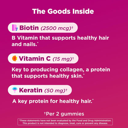 OLLY Undeniable Beauty - Gomitas de belleza para el cabello, piel,...