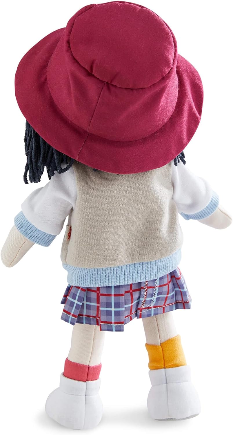 HABA Muñeca Yuki suave de 12 pulgadas con pelo negro, cara bordada,...