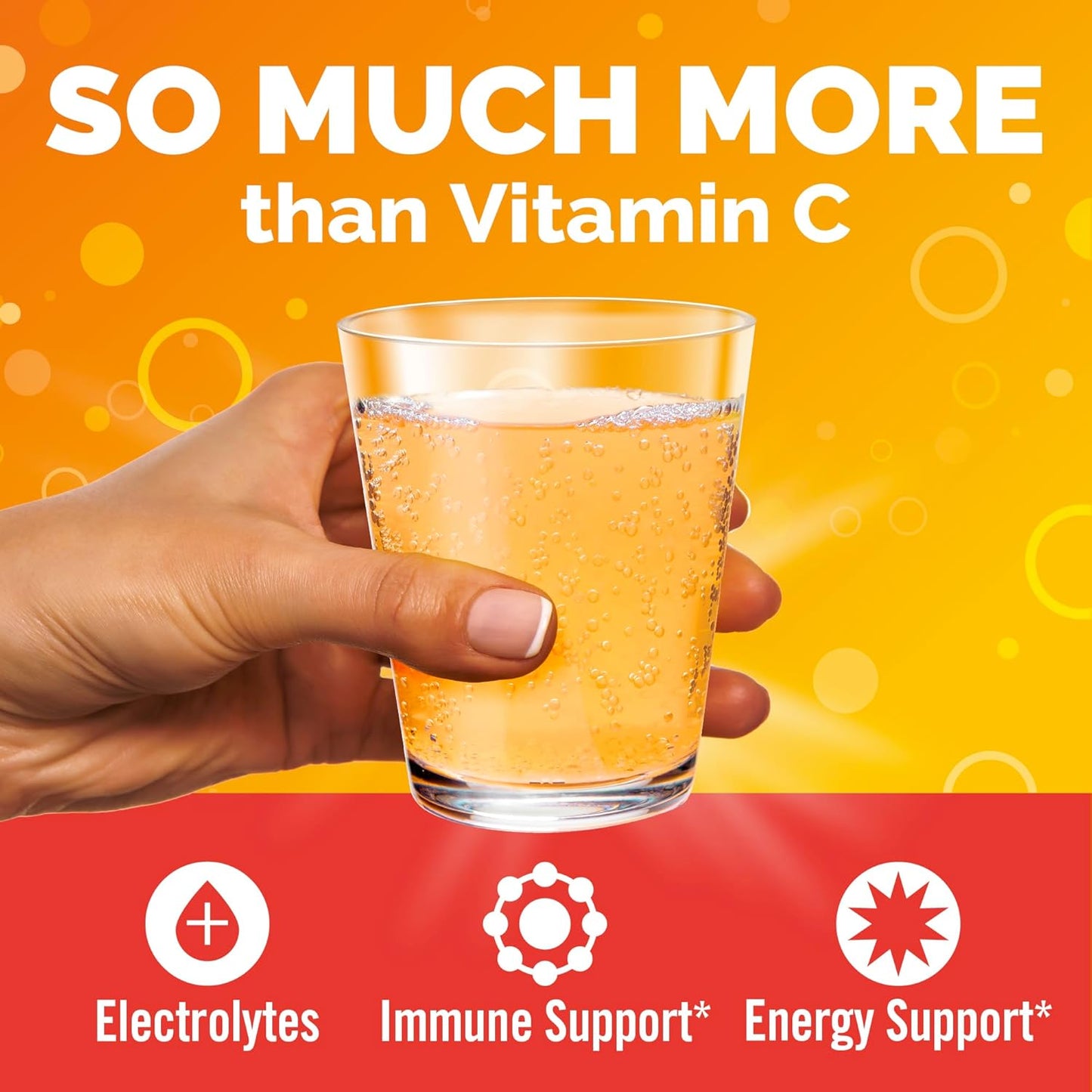 Emergen-C Polvo de apoyo inmunológico de 1000 mg de vitamina C mand...