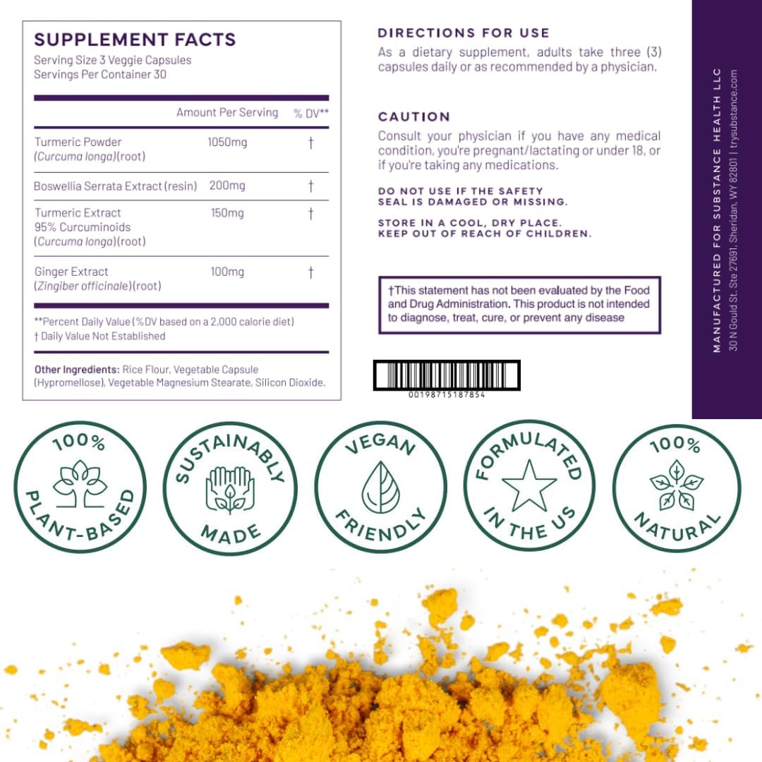 Nature's Relief | Suplemento de cúrcuma para mejorar dolores co...