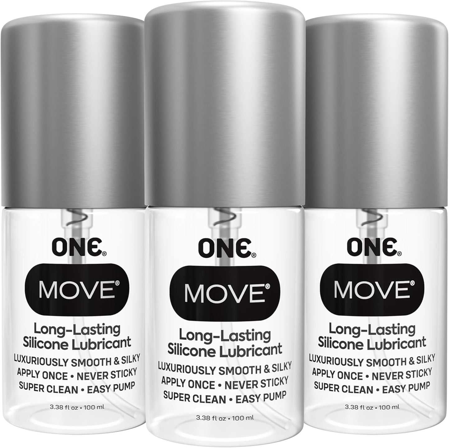 One Condones One Move Lubricante, 3.4 fl oz, paquete de 3