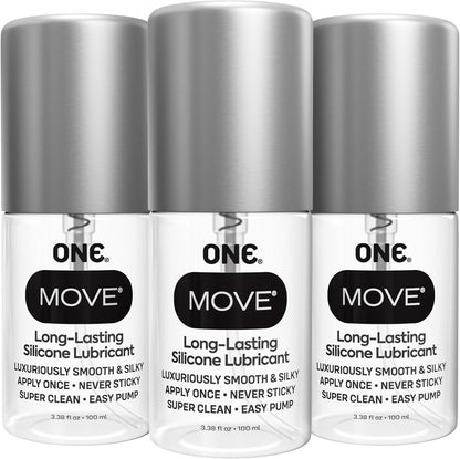 One Condones One Move Lubricante, 3.4 fl oz, paquete de 3
