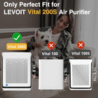 Filtro removedor de humo Vital 200S-P para purificador de aire LEVO...