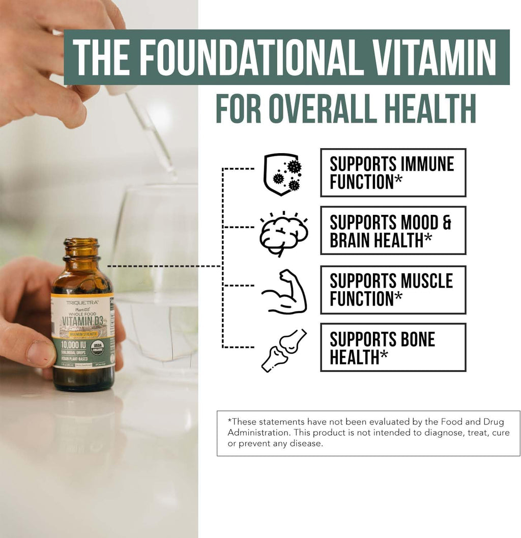 Planta-D3 Vitamina D3 Orgánica 5000 UI - Vegana, Líquido Sublingual...