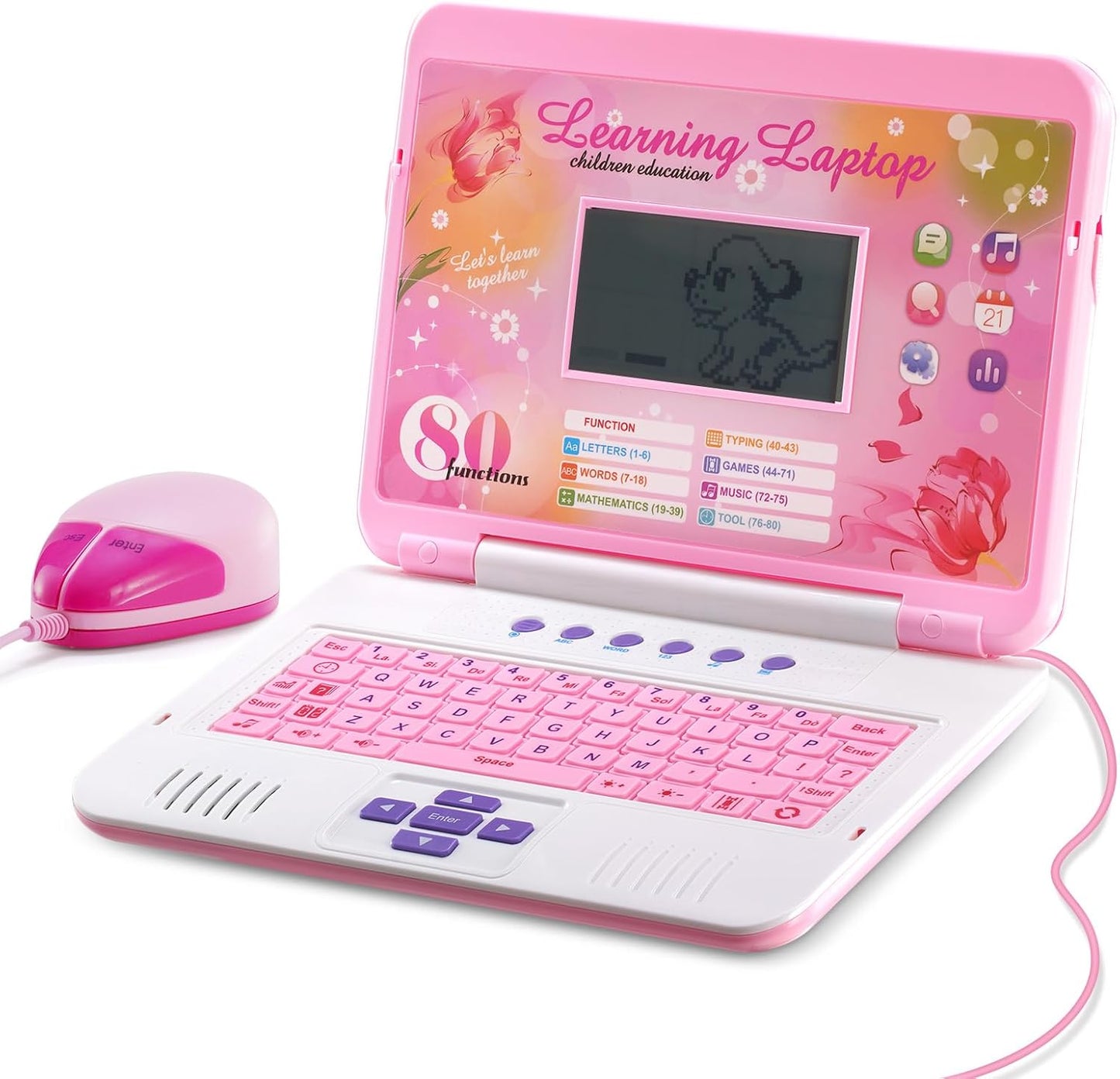 LESHITIAN Laptop para niños - 80 actividades de aprendizaje para ap...