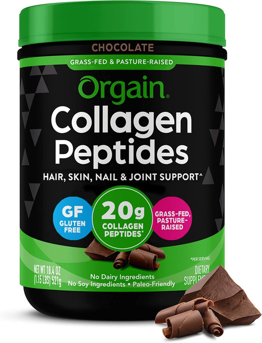 Orgain - Polvo de péptidos de colágeno hidrolizado para mujeres y h...
