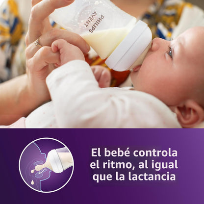 Philips AVENT - Biberón natural con boquilla de respuesta natural,...
