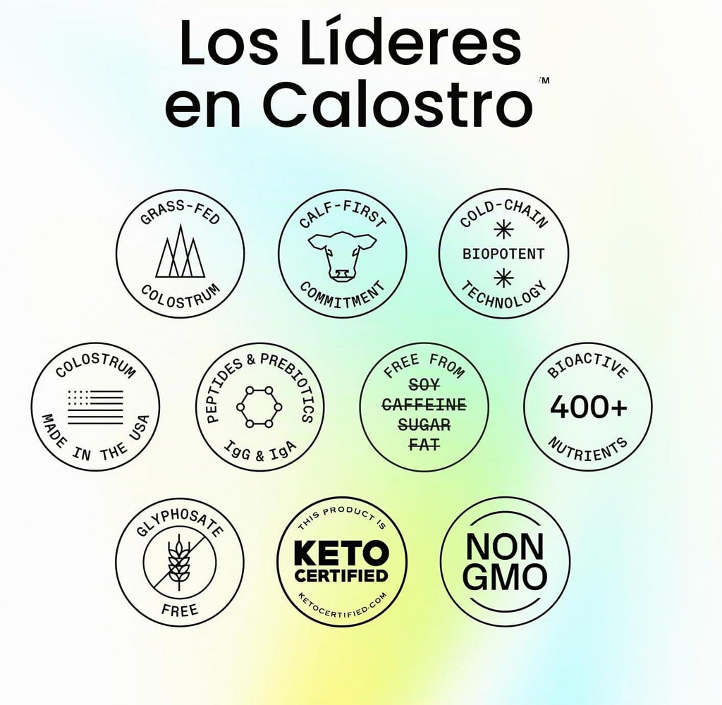 ARMRA - Polvo de calostro, sin sabor, 30 palitos de viaje para serv...